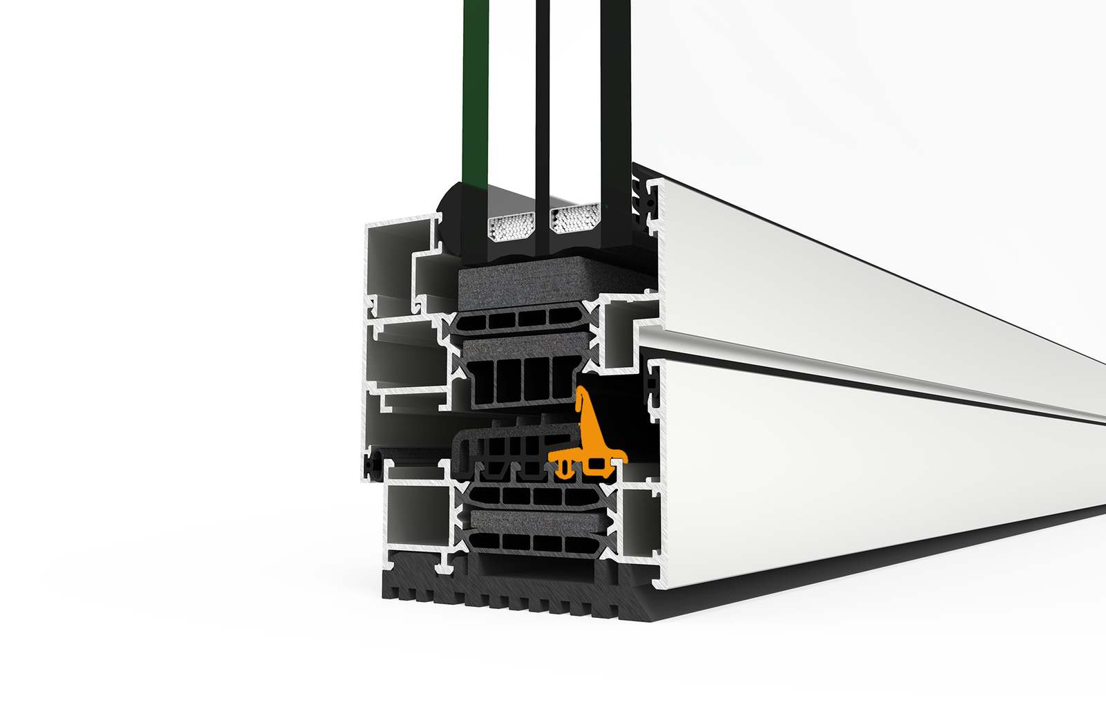 Guarnizione centrale - finestre in alluminio e PVC Cortizo