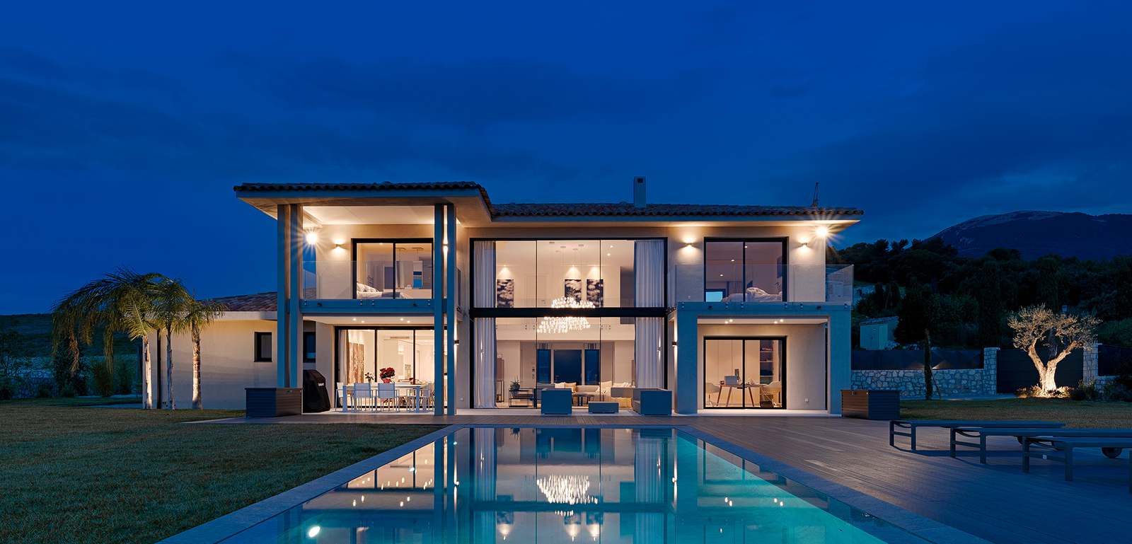 Due ville a Cannes - finestre in alluminio e PVC Cortizo
