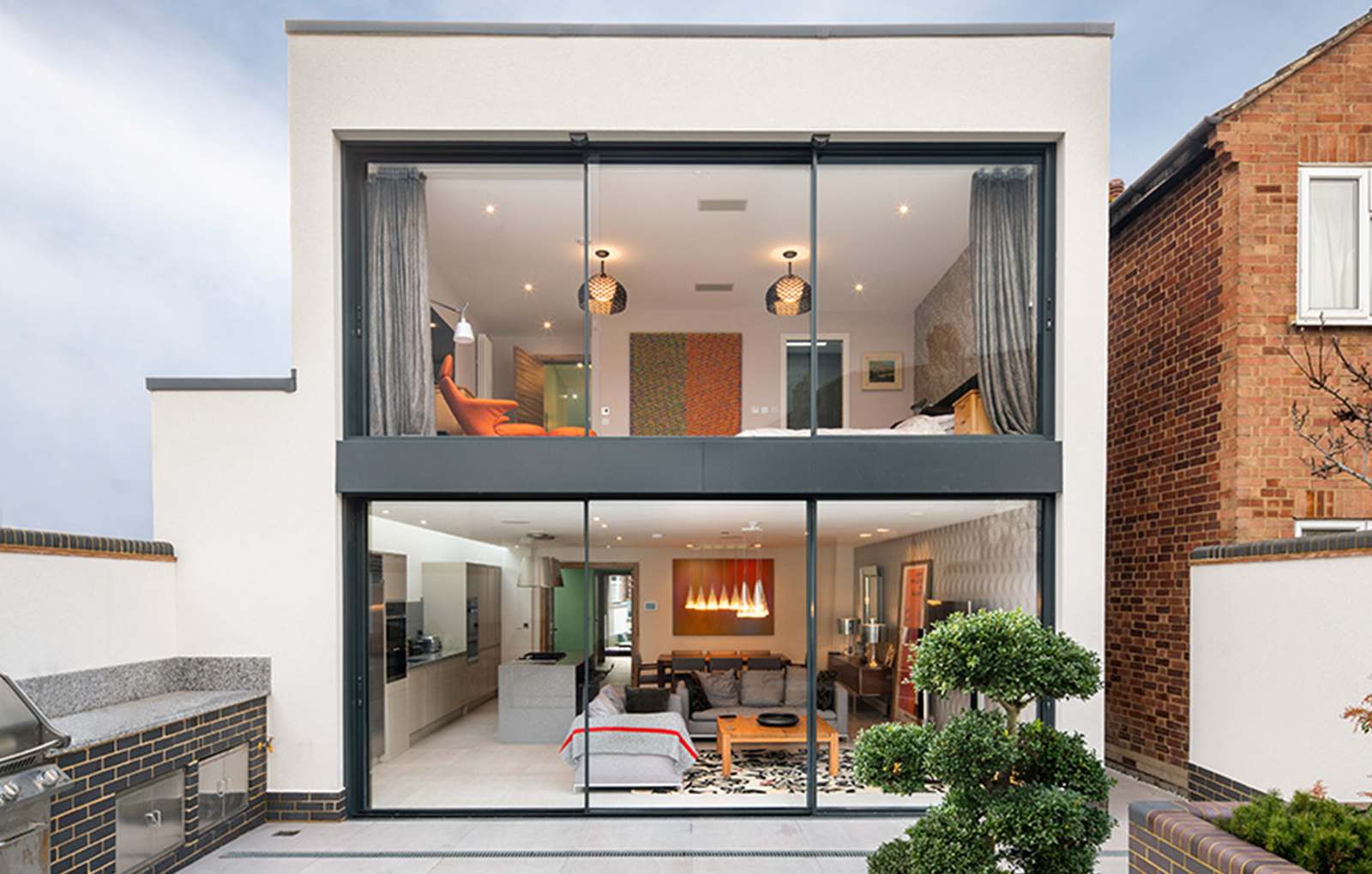 New Malden House - finestre in alluminio e PVC Cortizo