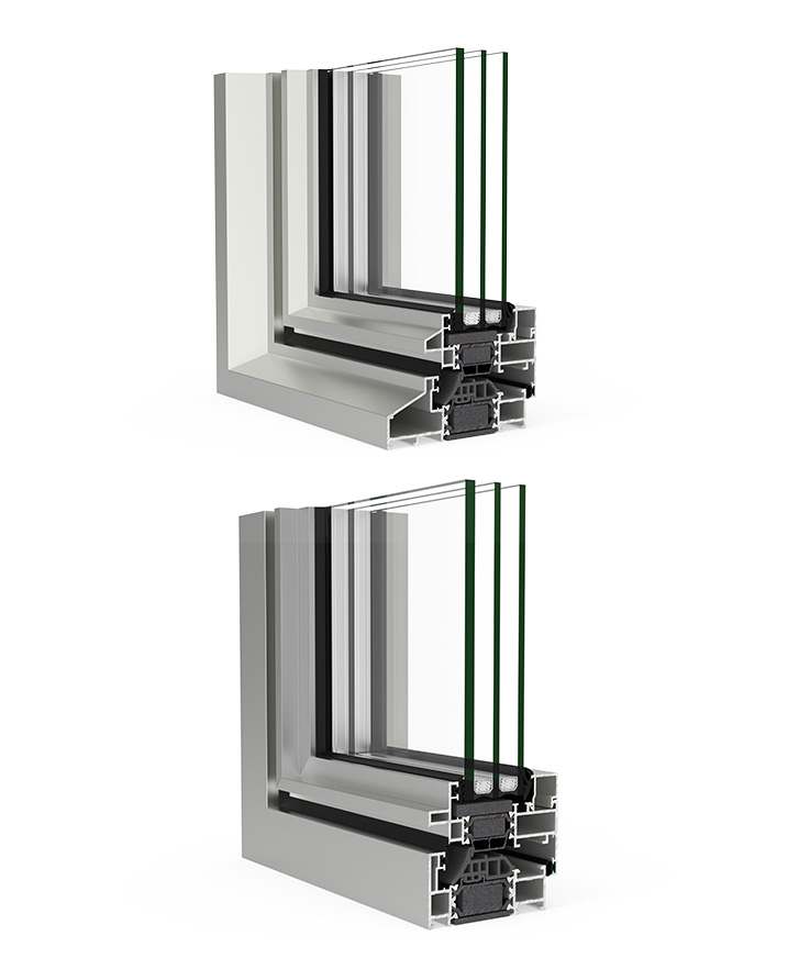 Alu-Steel - finestre in alluminio e PVC Cortizo