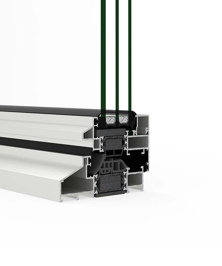 Alu-Steel versione classic - finestre in alluminio e PVC Cortizo