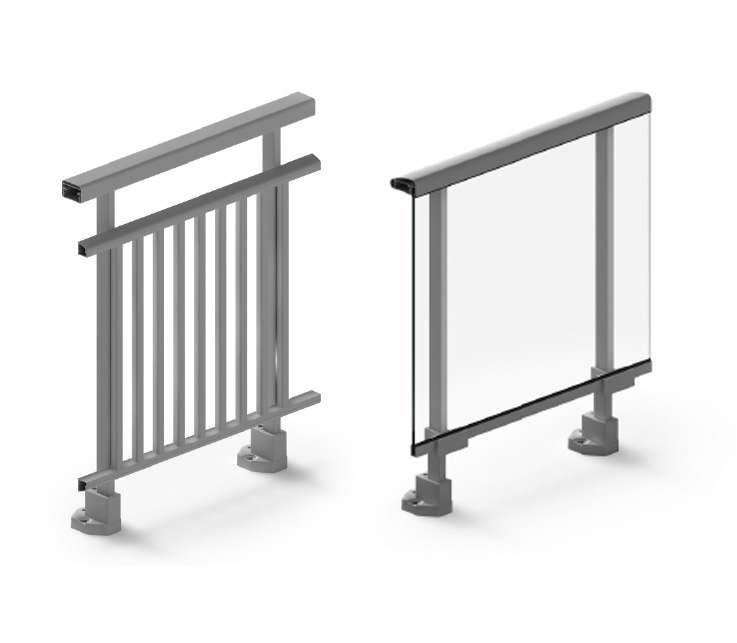 Ringhiera Classic - finestre in alluminio e PVC Cortizo