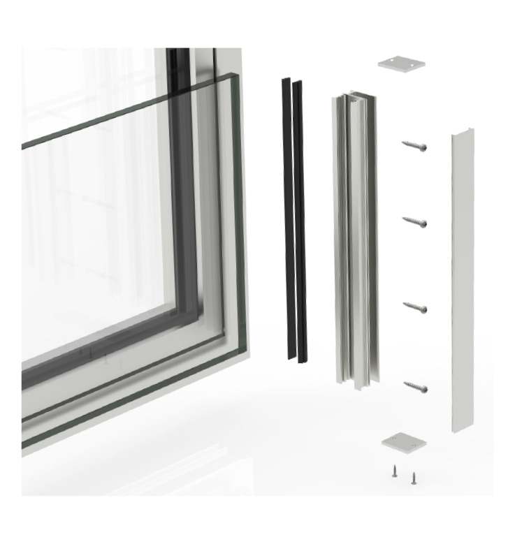 Ringhiera sovrapposta - finestre in alluminio e PVC Cortizo