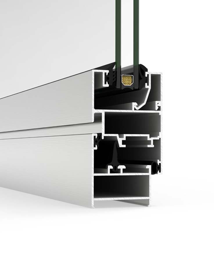Sezione tecnica COR 2300 - finestre in alluminio e PVC Cortizo