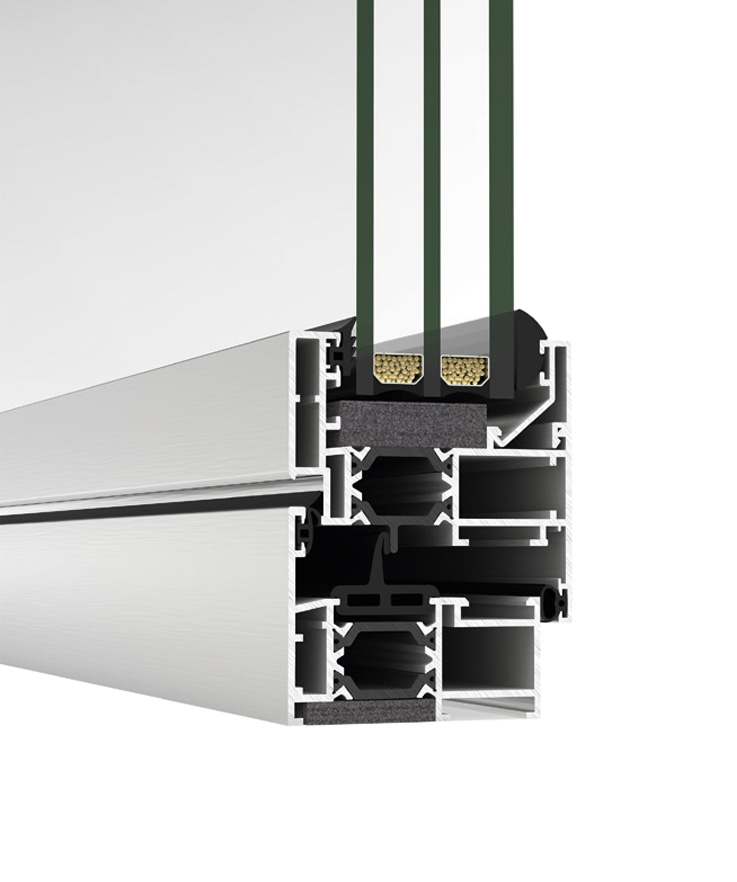 Dettaglio COR 60 - finestre in alluminio e PVC Cortizo