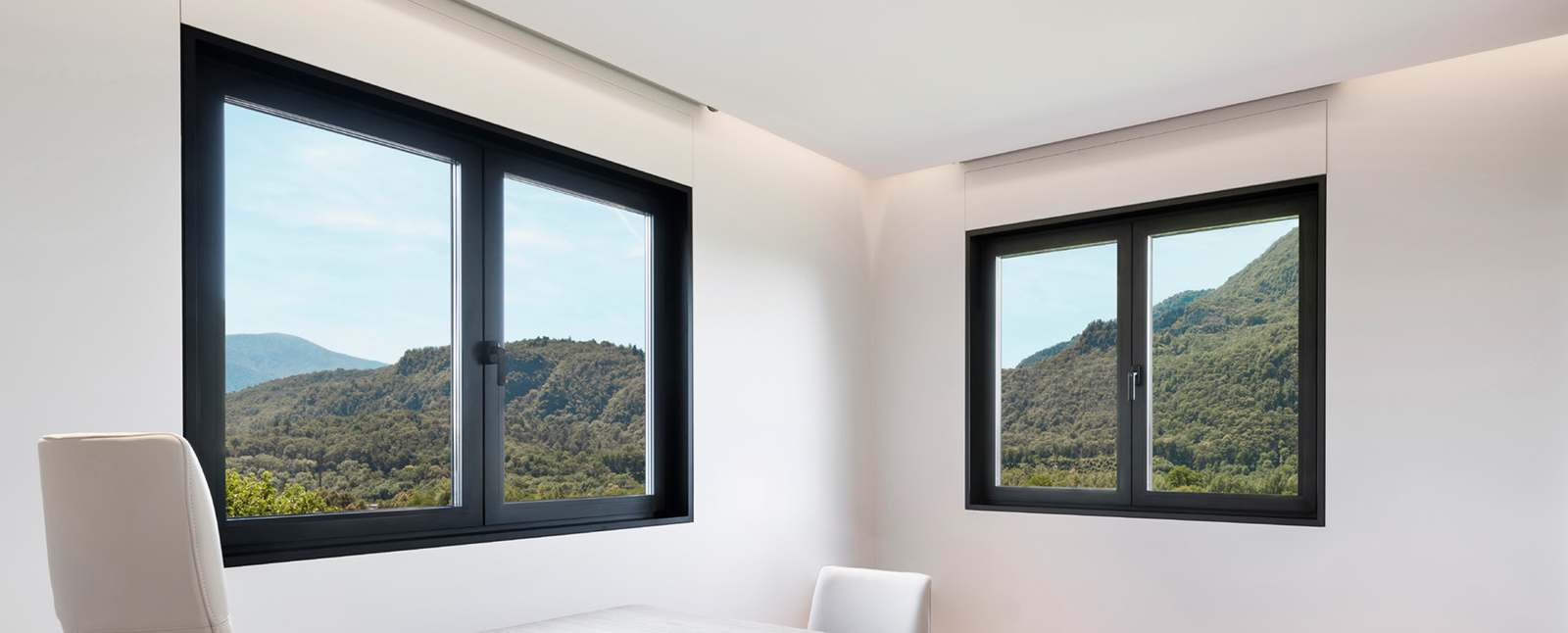 COR 70 C16 ST in ambiente residenziale - finestre in alluminio e PVC Cortizo