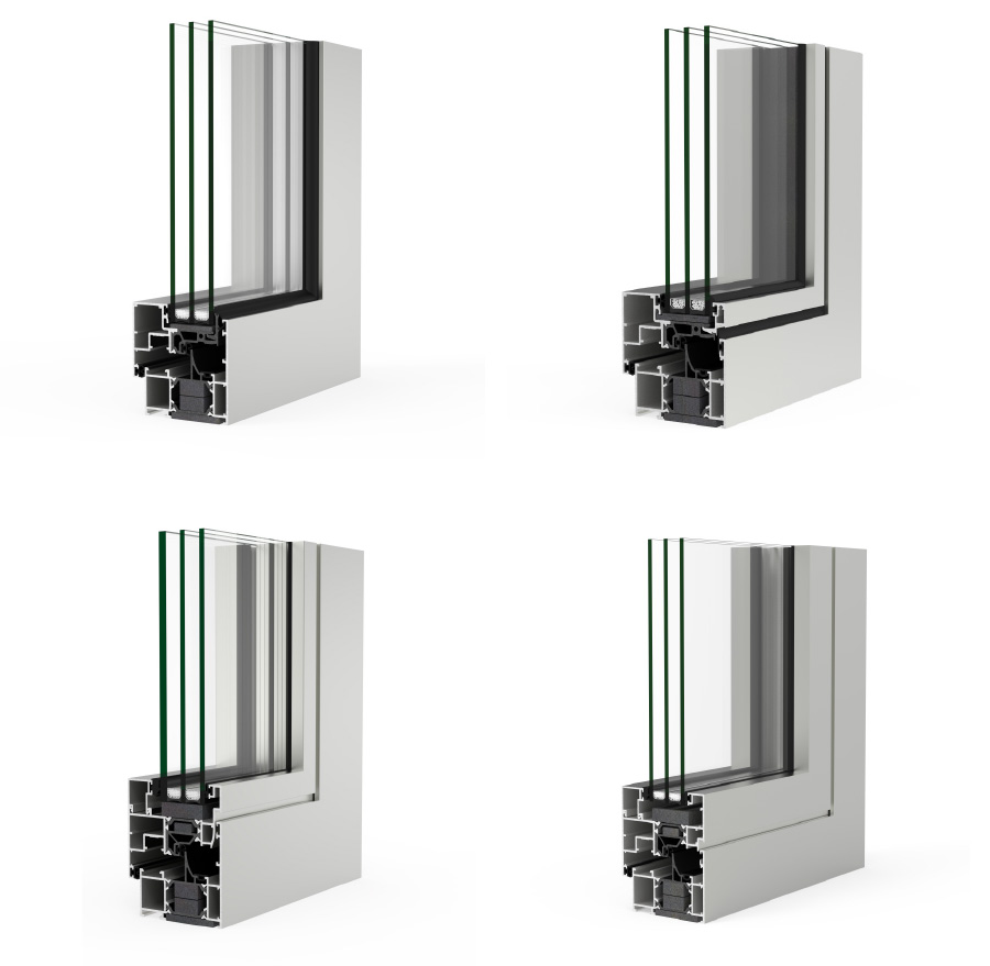 COR 70 Evolution - finestre in alluminio e PVC Cortizo