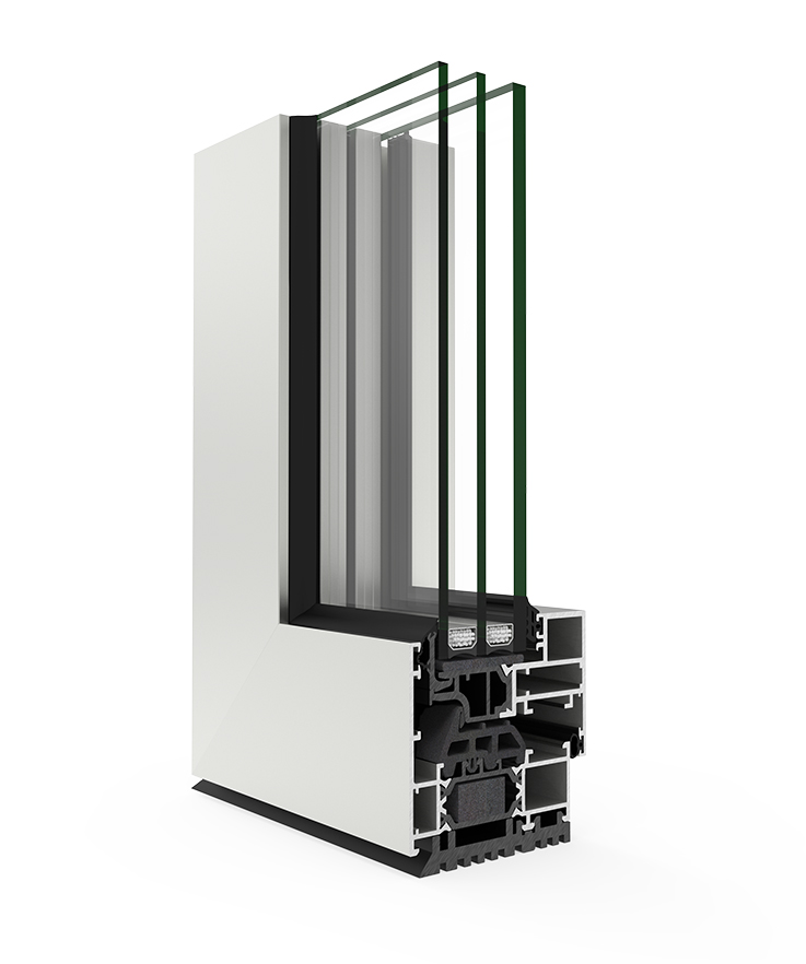 COR 70 Anta Nascosta - finestre in alluminio e PVC Cortizo