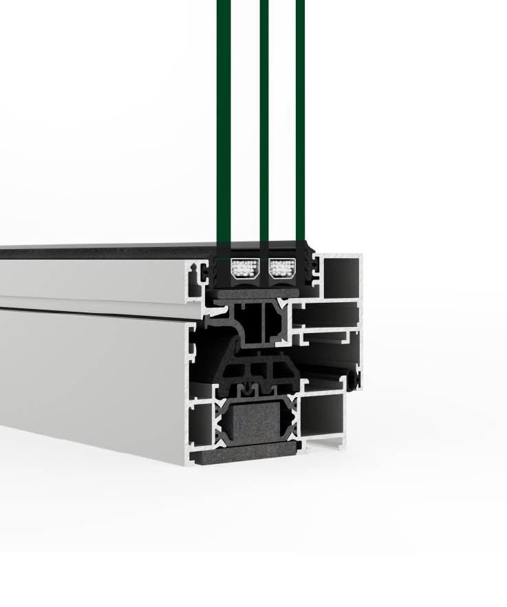 COR 70 Industrial - finestre in alluminio e PVC Cortizo