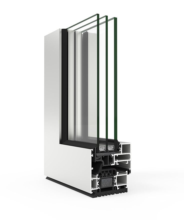 COR 80 Anta Nascosta - finestre in alluminio e PVC Cortizo
