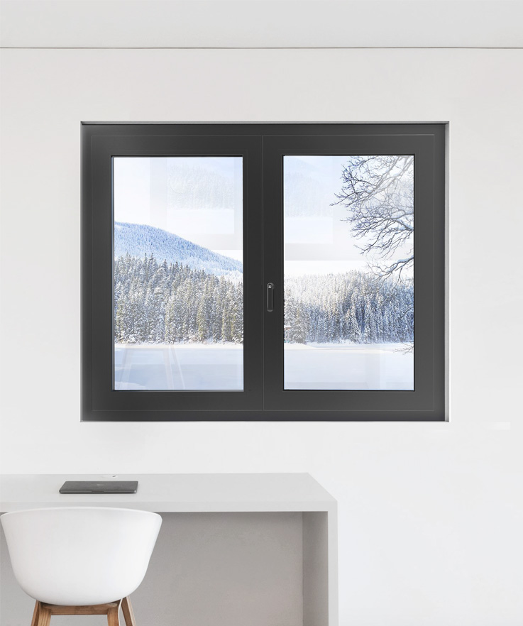 COR 80 Industrial Passivhaus - finestre in alluminio e PVC Cortizo