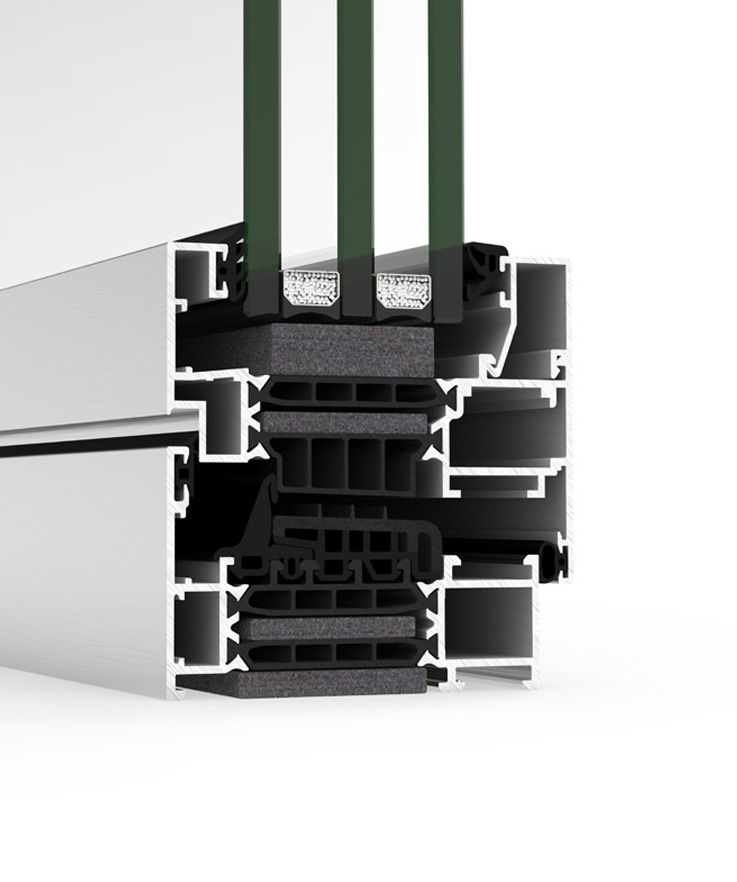 COR 80 Industrial - finestre in alluminio e PVC Cortizo