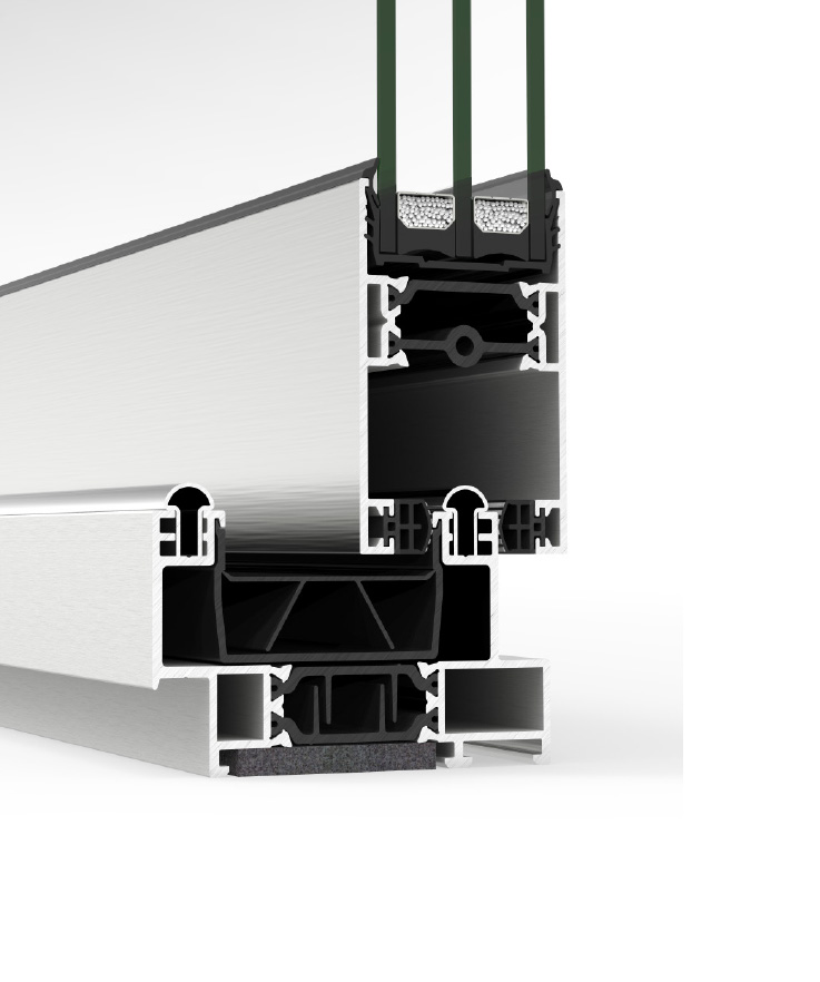 4900 scorrevole HI - finestre in alluminio e PVC Cortizo