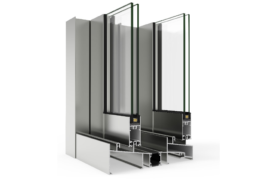 5000 scorrevole - finestre in alluminio e PVC Cortizo