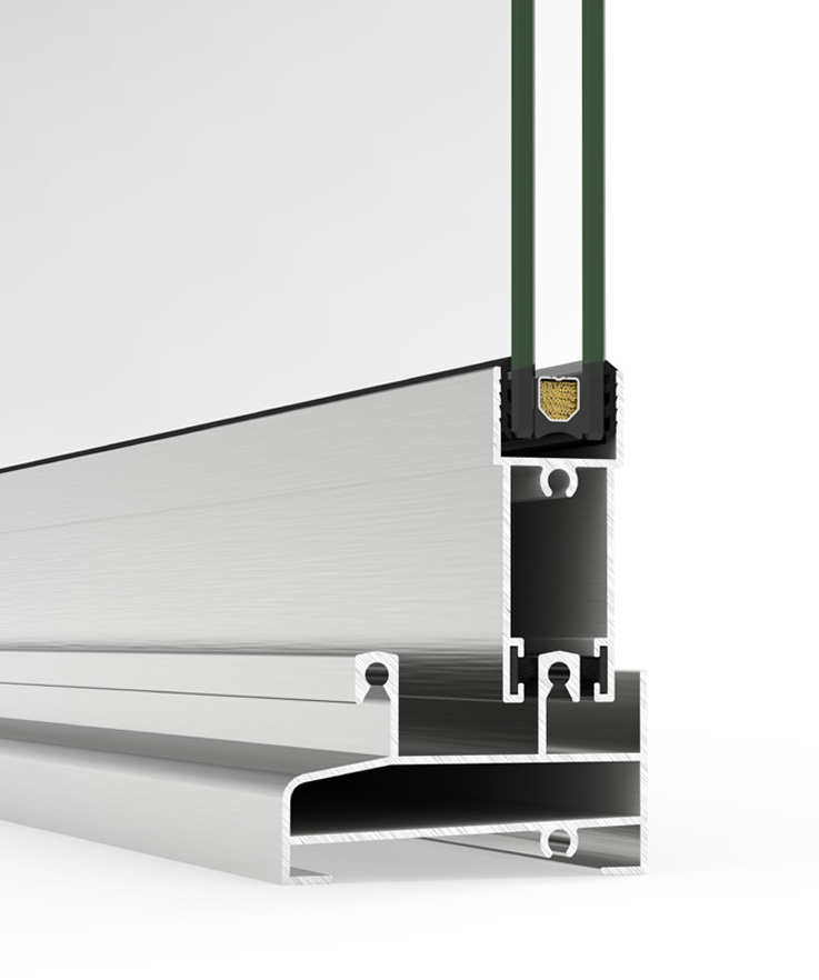 6200 scorrevole - finestre in alluminio e PVC Cortizo