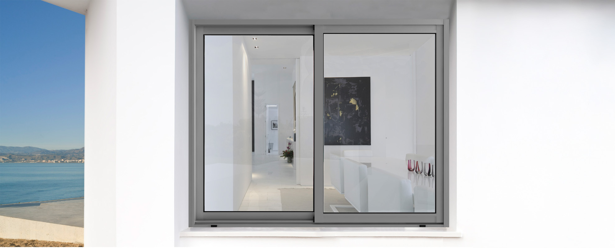 6200 scorrevole - finestre in alluminio e PVC Cortizo