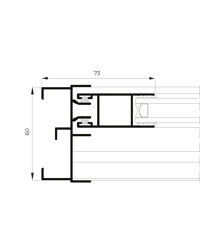 6200 scorrevole - finestre in alluminio e PVC Cortizo