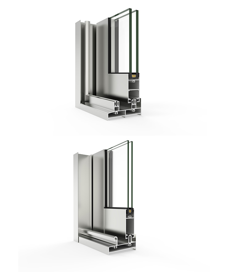 6500 scorrevole Plus / 6500 scorrevole - finestre in alluminio e PVC Cortizo
