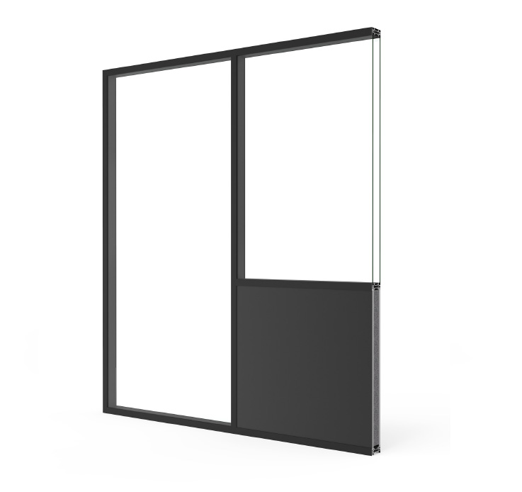 PW 80 Divisorio per uffici - finestre in alluminio e PVC Cortizo