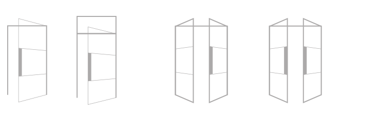 Possibilità di apertura Design 35 Divisorio interno - finestre in alluminio e PVC Cortizo
