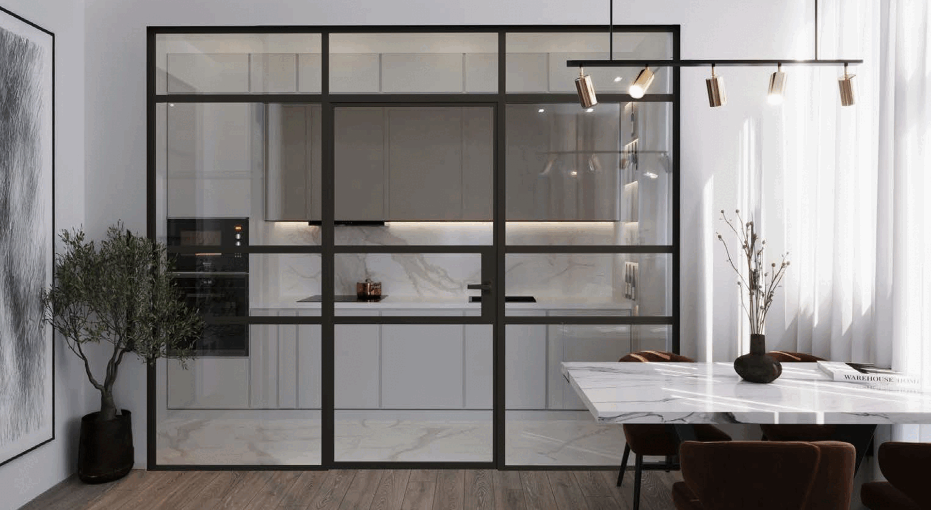 Design 35 Divisorio interno - finestre in alluminio e PVC Cortizo