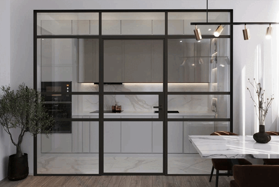 Design 35 Divisorio interno - finestre in alluminio e PVC Cortizo