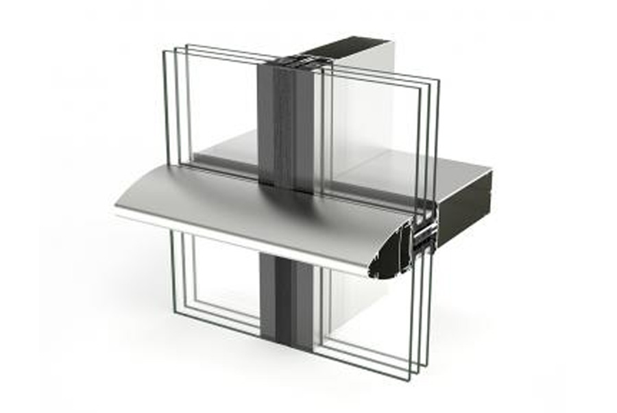 Facciata TPH 62 - finestre in alluminio e PVC Cortizo