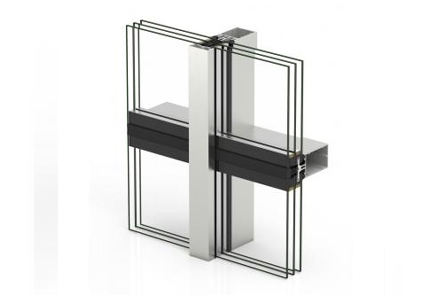 Facciata TPV 52 - finestre in alluminio e PVC Cortizo