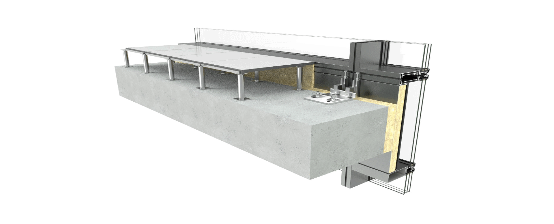 Facciata modulare Unit 66 - finestre in alluminio e PVC Cortizo