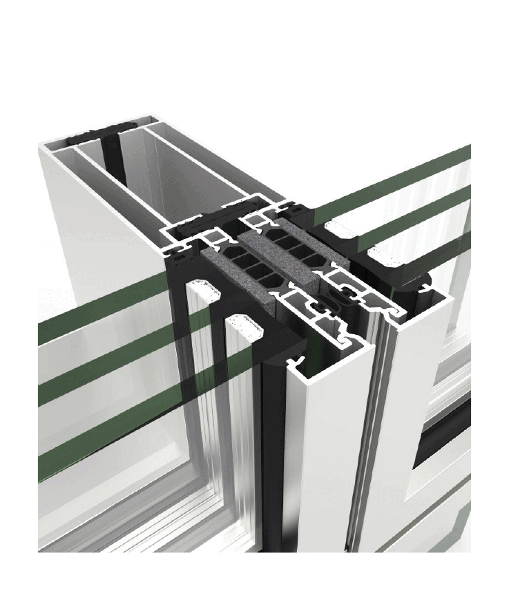 Facciata modulare Unit 66 - finestre in alluminio e PVC Cortizo