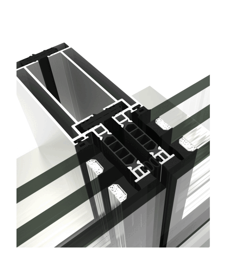 Facciata modulare Unit 66 - finestre in alluminio e PVC Cortizo