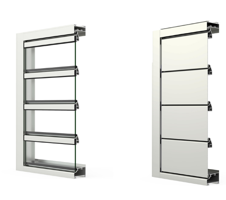 Jalousie - finestre in alluminio e PVC Cortizo