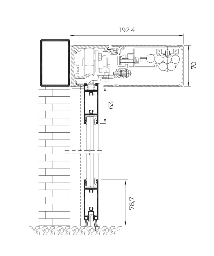 Porta Scorrevole Automatica - finestre in alluminio e PVC Cortizo