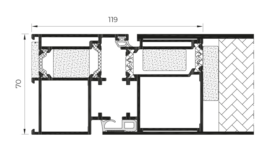 Porta Pannellata - finestre in alluminio e PVC Cortizo