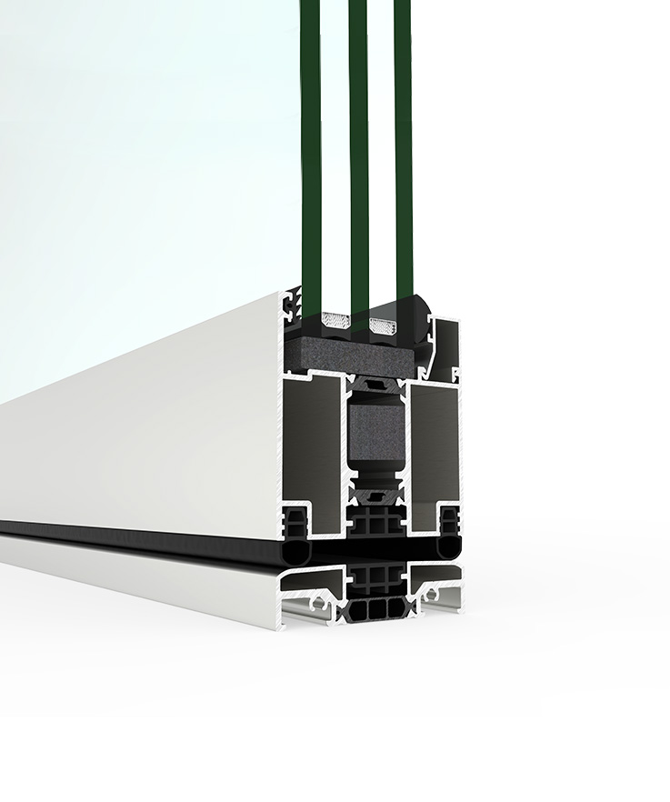 Porta Millennium Plus Pivot - finestre in alluminio e PVC Cortizo