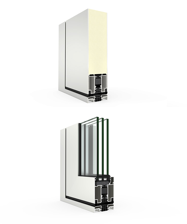 Porta Millennium Plus Pivot - finestre in alluminio e PVC Cortizo