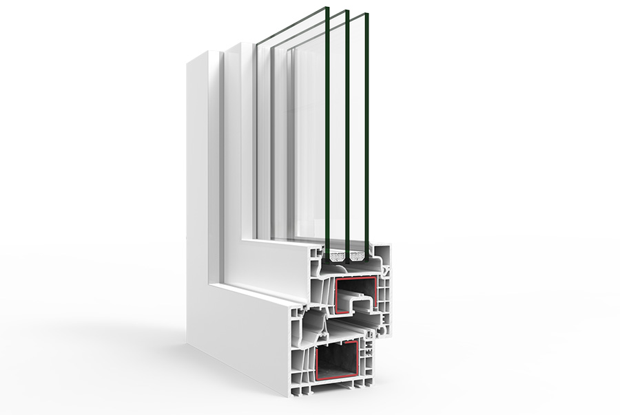A 78 Battente - finestre in alluminio e PVC Cortizo