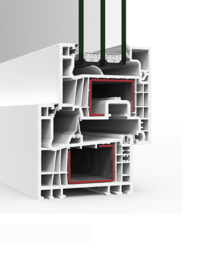 A 78 Battente - finestre in alluminio e PVC Cortizo