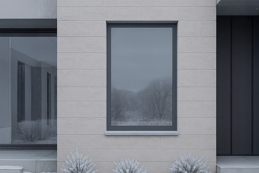 A 84 anta nascosta Passivhaus - finestre in alluminio e PVC Cortizo