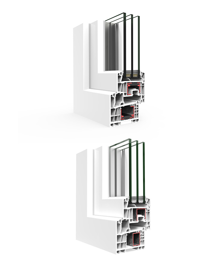 A 84 Passivhaus 1.0 - finestre in alluminio e PVC Cortizo