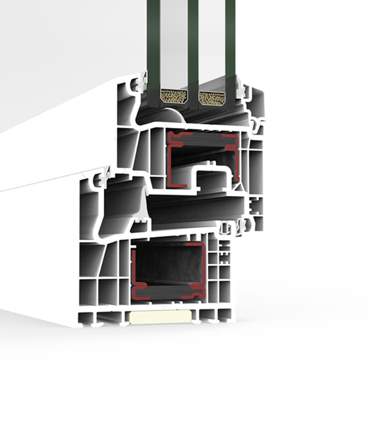 A 84 Passivhaus 1.0 - finestre in alluminio e PVC Cortizo