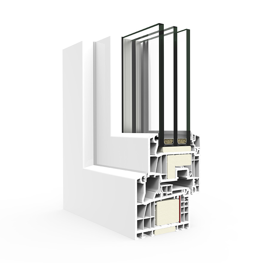 A 84 Passivhaus HI - finestre in alluminio e PVC Cortizo