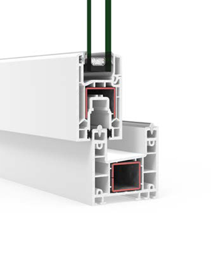 C 70 Scorrevole - finestre in alluminio e PVC Cortizo