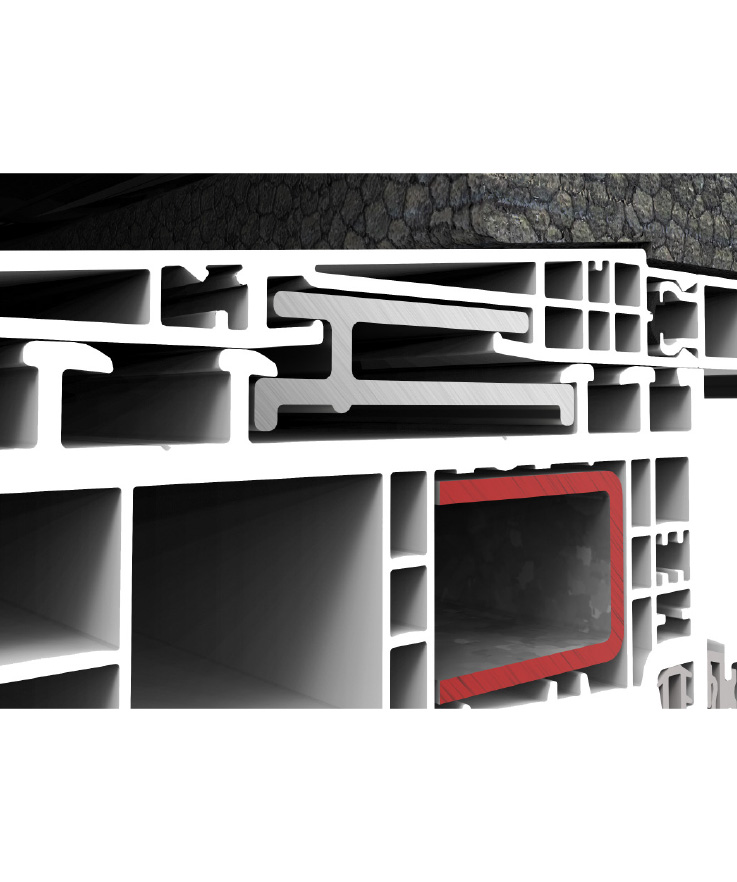 Profilo di collegamento in alluminio - finestre in alluminio e PVC Cortizo