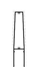 Lamella verticale<br>150 mm - finestre in alluminio e PVC Cortizo