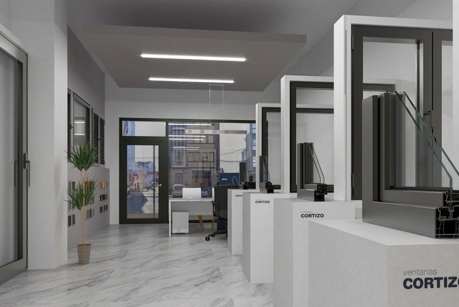 Showroom Perfil Glass - finestre in alluminio e PVC Cortizo