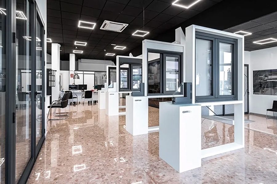 Showroom Sergio Victoria - finestre in alluminio e PVC Cortizo